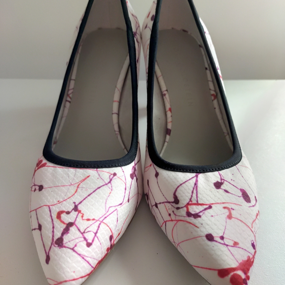 Fun Cool Hip Women's Abstract Paint Splatter Pumps Heels